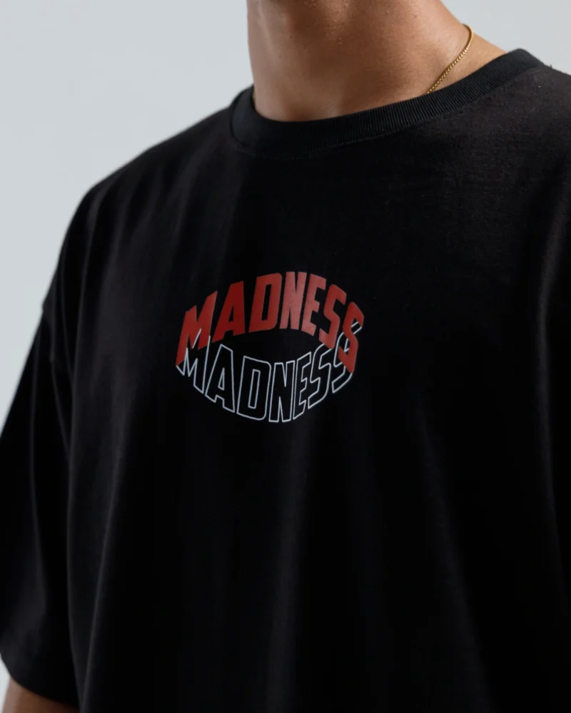 MADNESS Oversized Graphic Tee – Black - Image 3